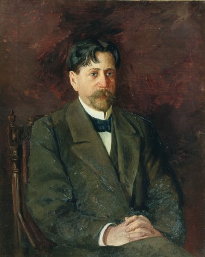 Portrait of the Poet Innokenty Annensky, 1904-09 by Anton Nikolayevich Kurbatov